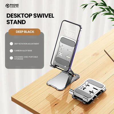 360 Degree Rotating Metal Table Cell Phone Holder