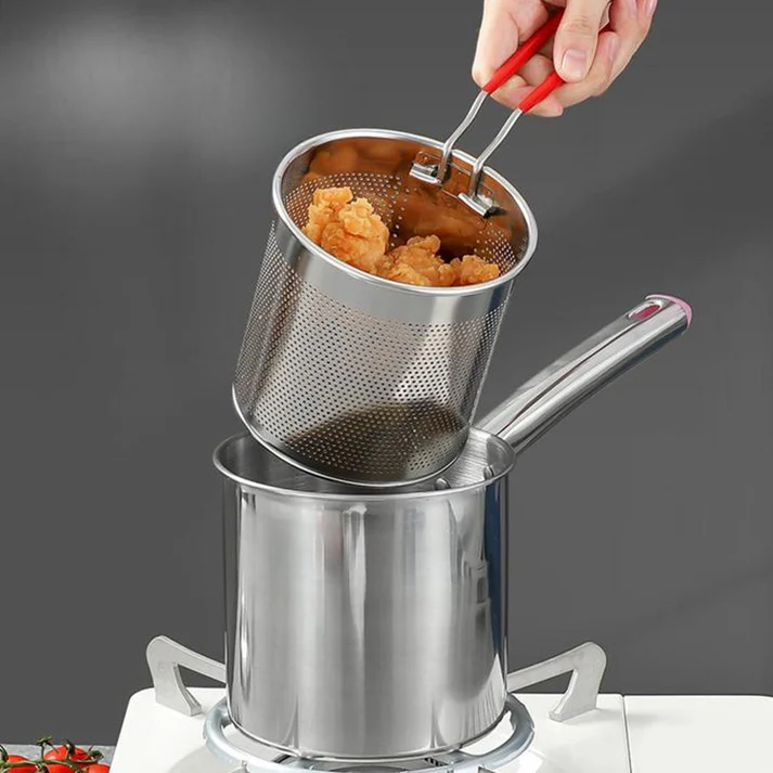 Deep Frying Pot Stainless Steel